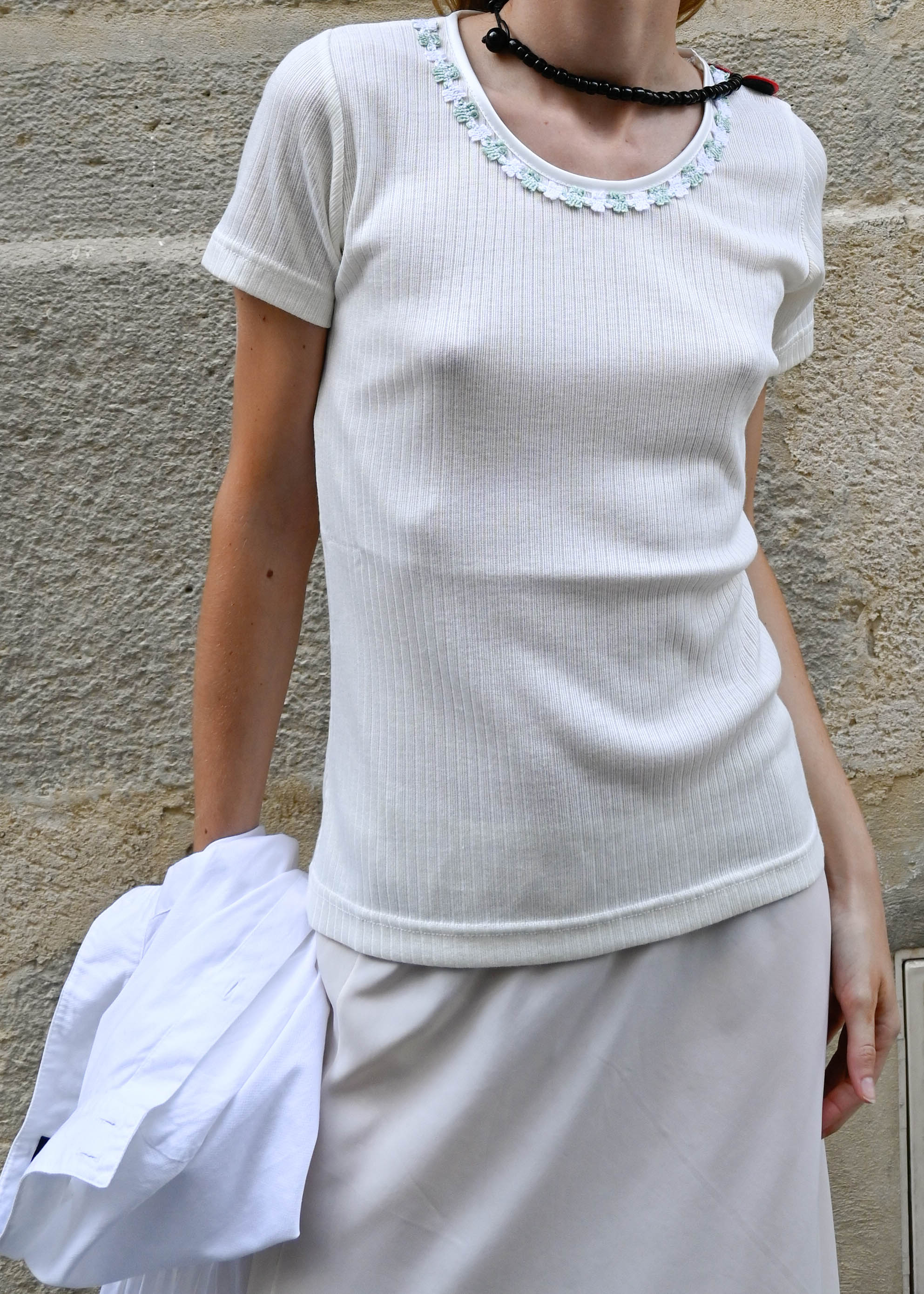 RIBBED TEE