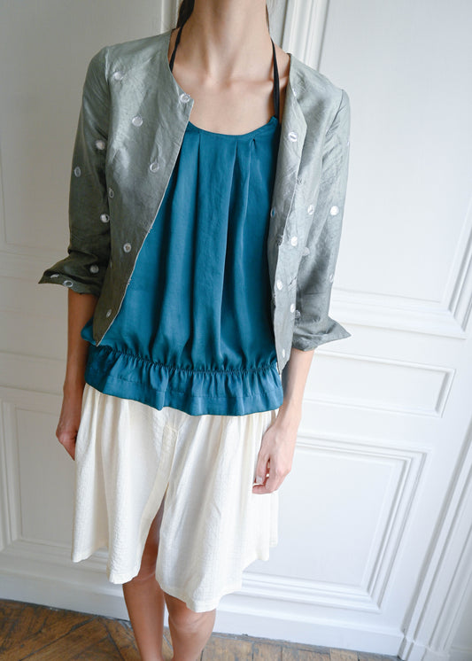 EYELET CARDIGAN