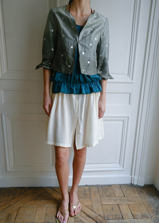 EYELET CARDIGAN