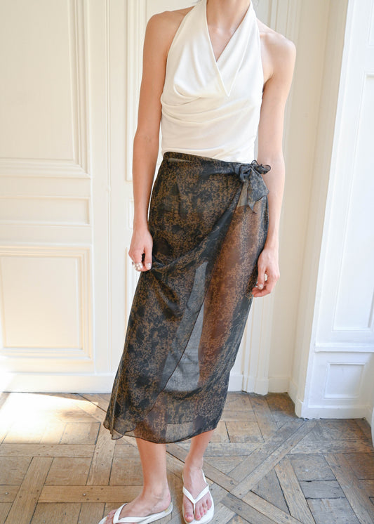 WRAP MAXI SKIRT