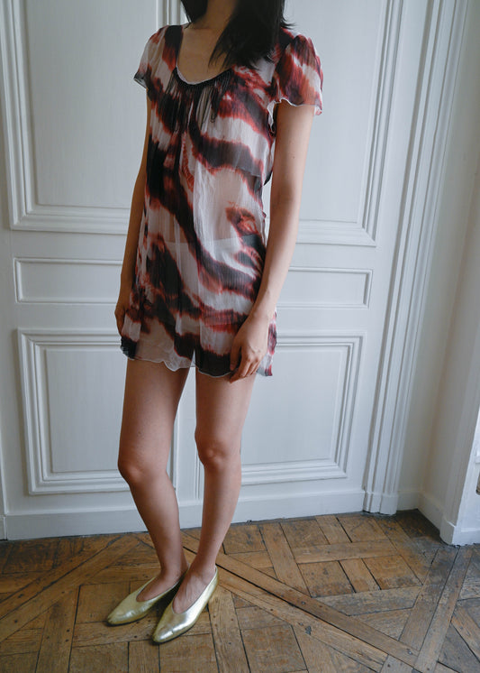 CREPE PRINT DRESS
