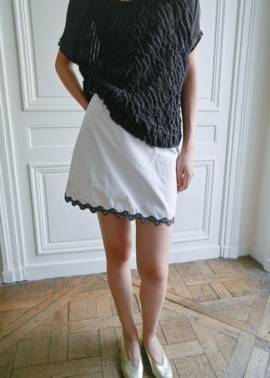 WAVED MINI SKIRT