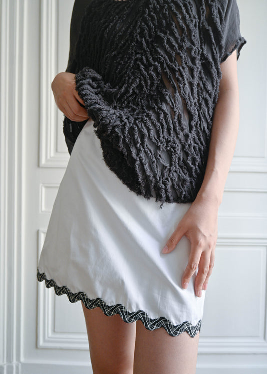 WAVED MINI SKIRT