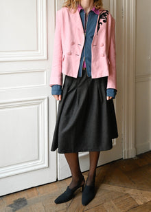 PINK EMBROIDERED BLAZER