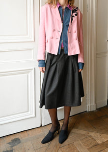 PINK EMBROIDERED BLAZER