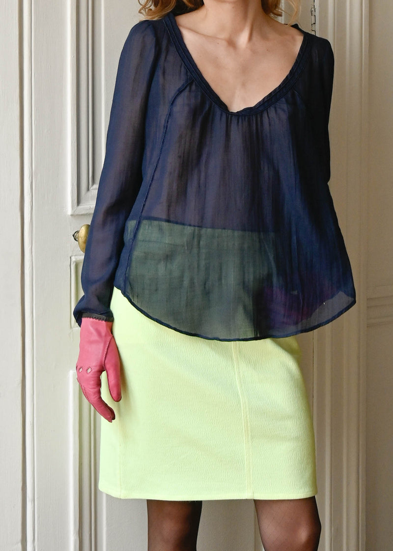 NAVY BLOUSE
