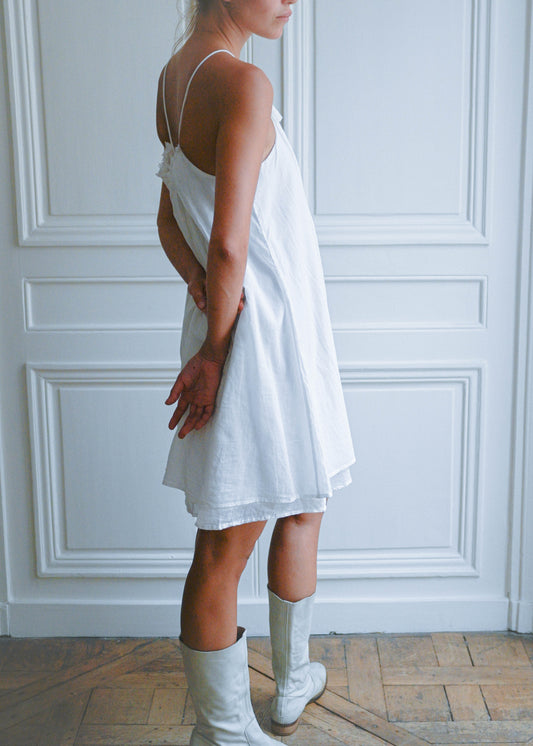 COTTON CORDELETTE DRESS