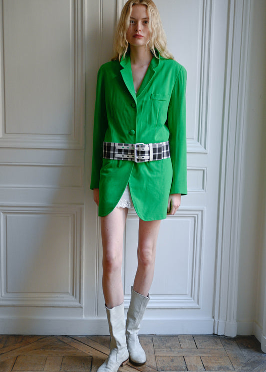 Green blazer