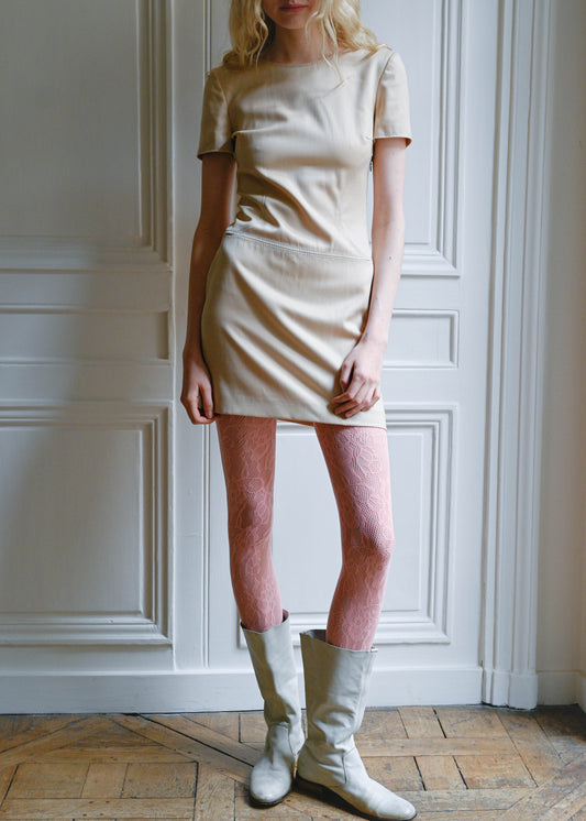 Nude short dress