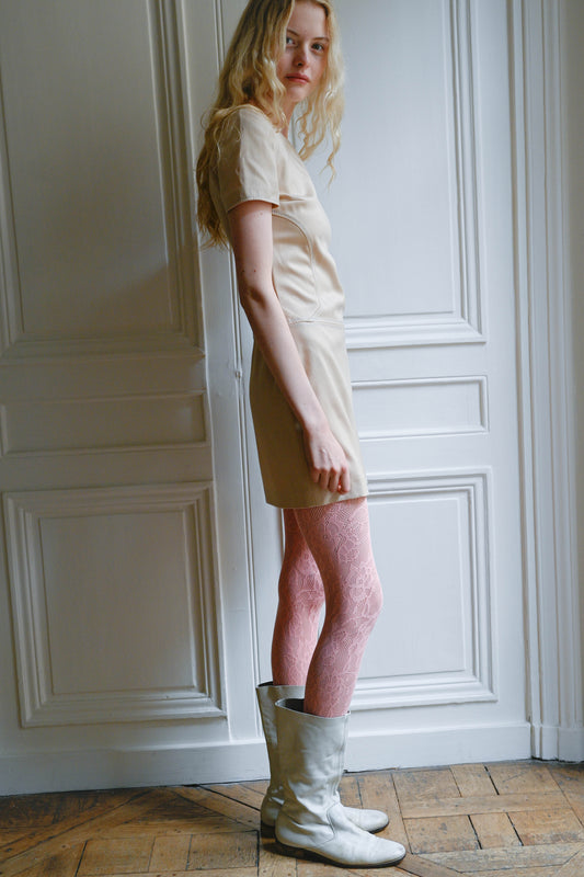 NUDE SHORT DRESS