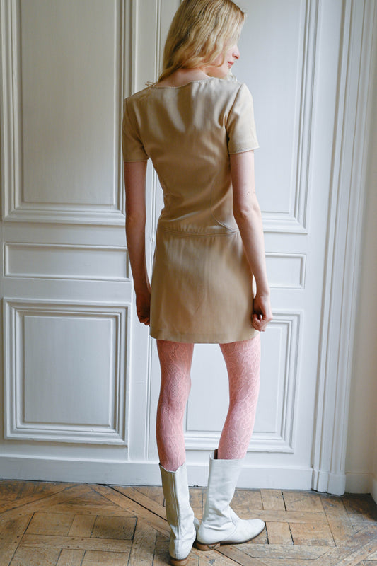 Nude short dress