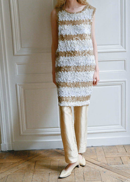 Sequin cutout dress