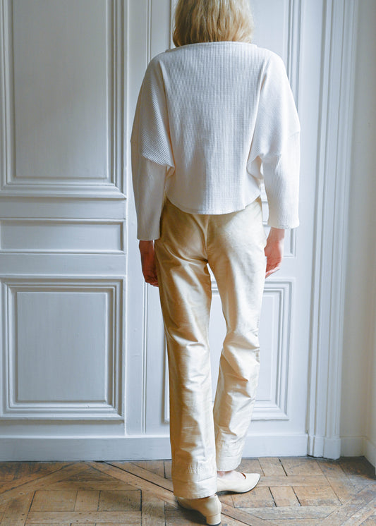 Golden long pants