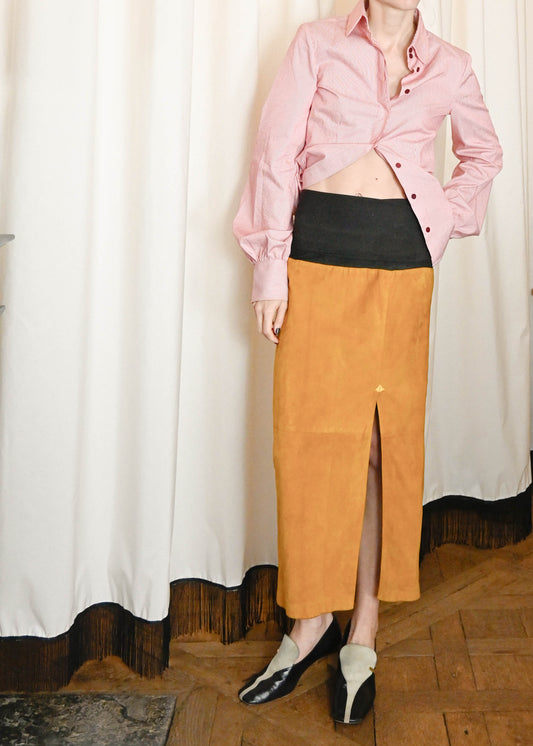GIANFRANCO SUEDE SKIRT