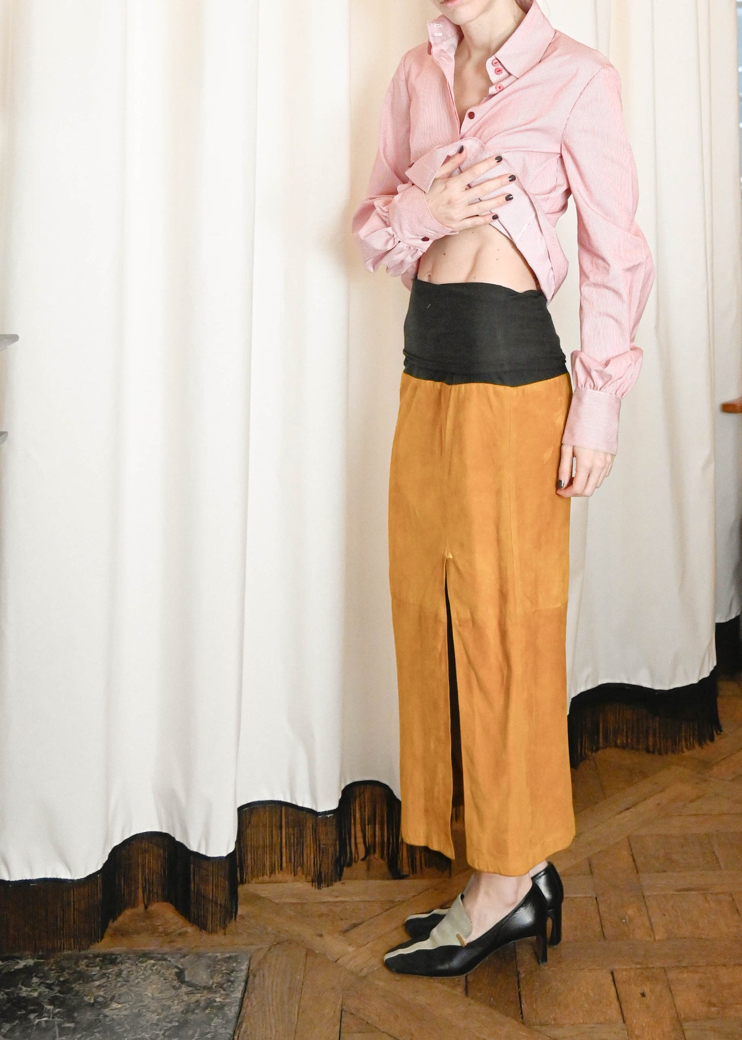 GIANFRANCO SUEDE SKIRT