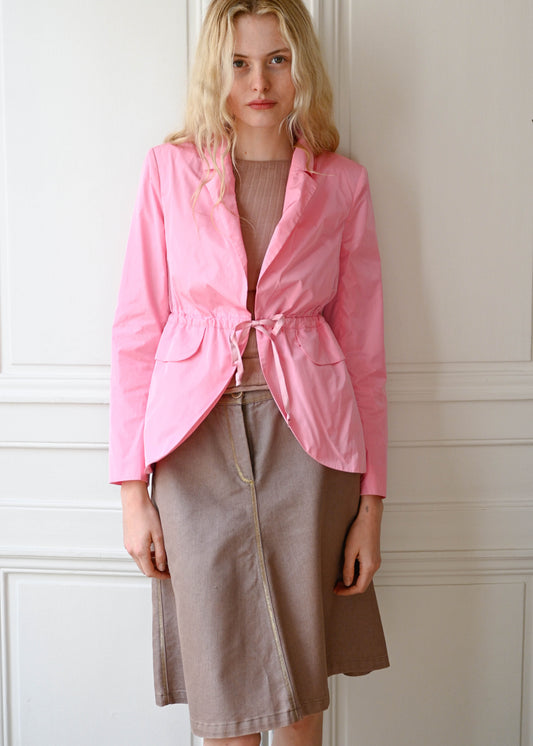 Pink tie blazer