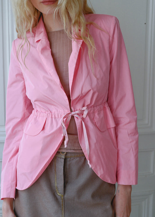 PINK TIE BLAZER