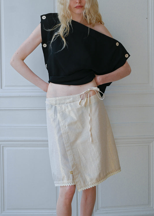 GOLDEN WRAP SKIRT