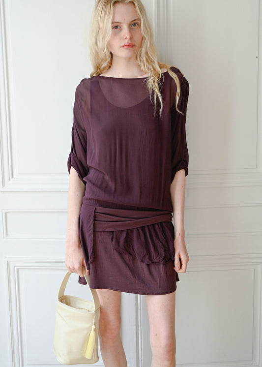 SILK LAYERED DRESS