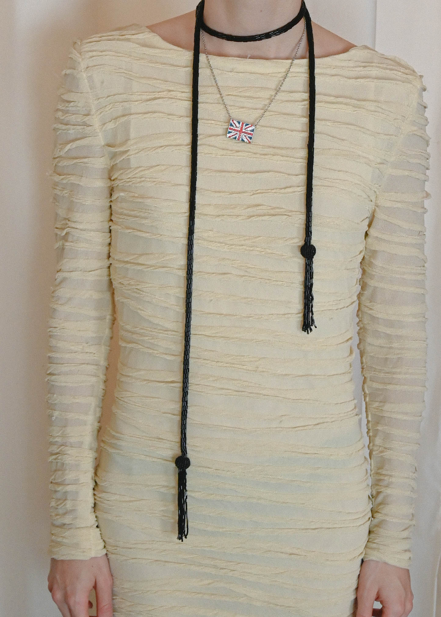 BEAD SCARF NECKLACE