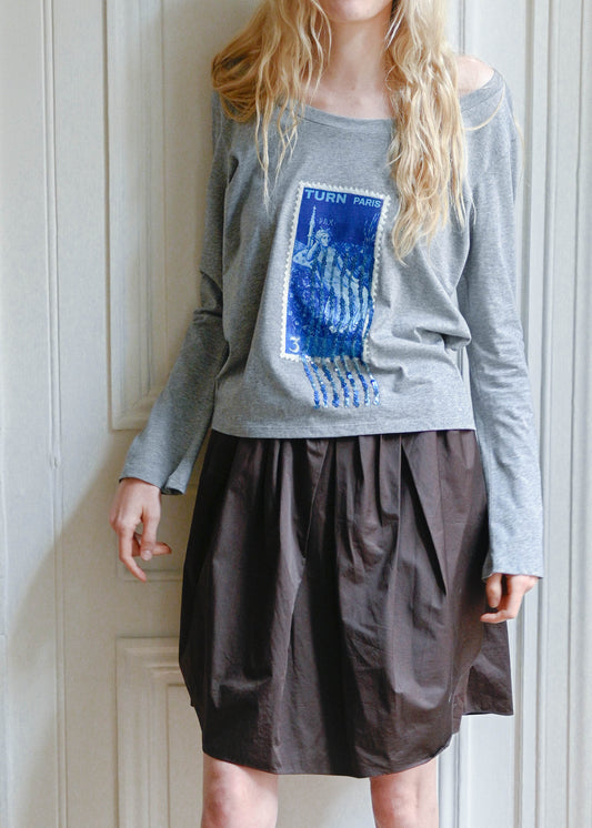 Carven brown skirt
