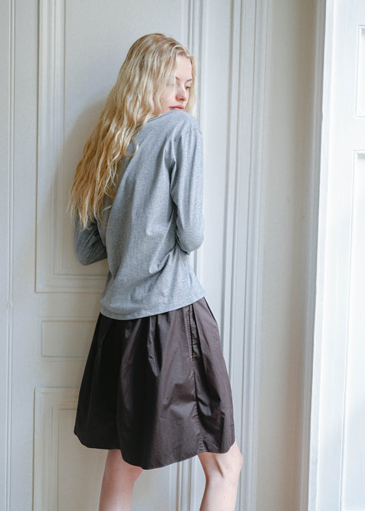 Carven brown skirt