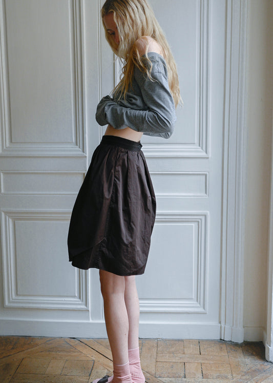 Carven brown skirt