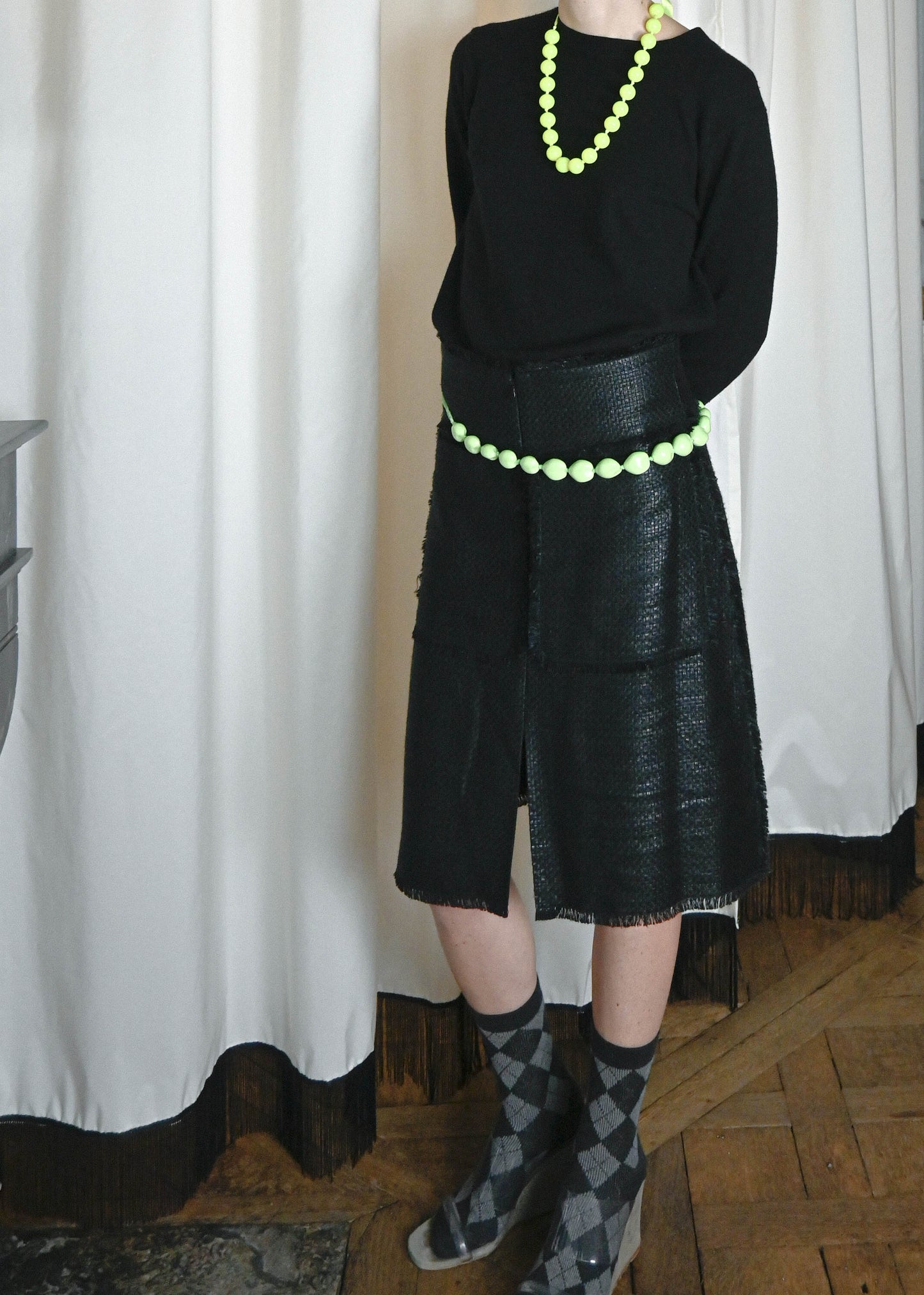 NEON BEADED NECKLACE