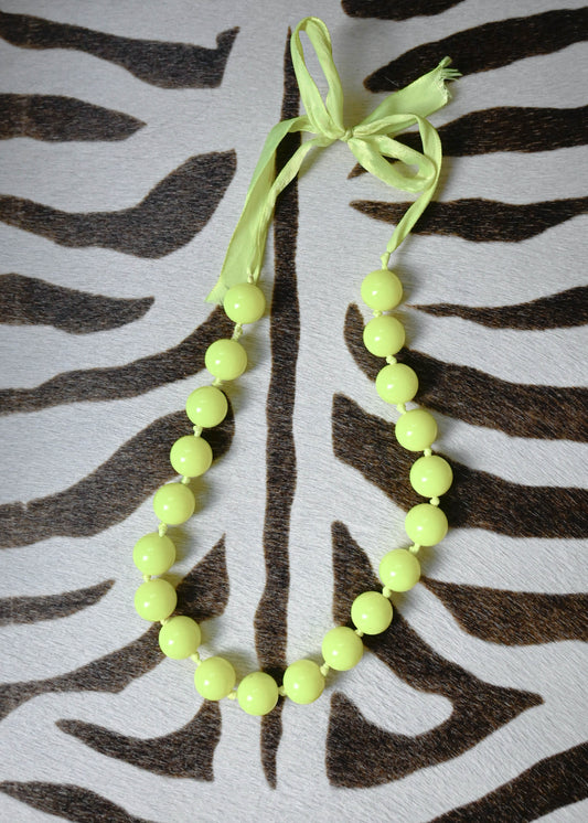 NEON BEADED NECKLACE