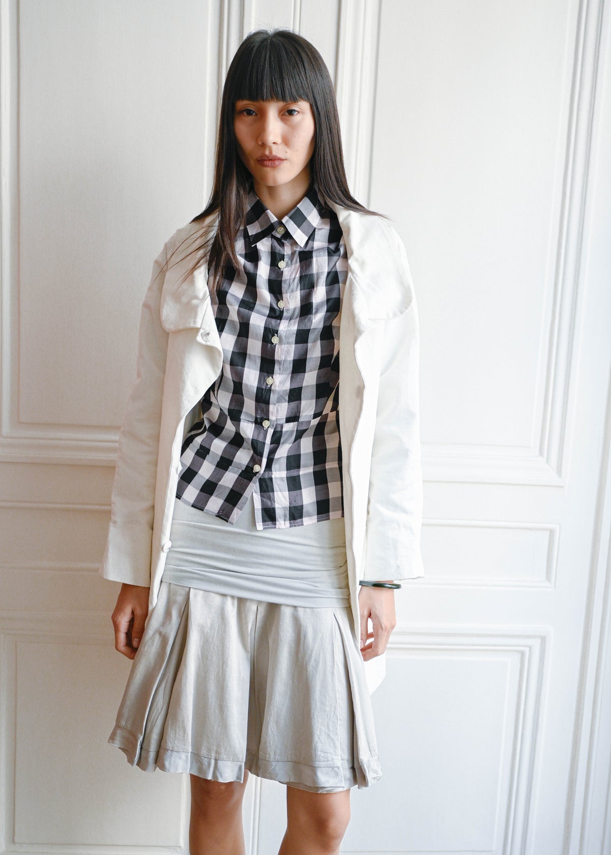 Vintage white day coat by TURN Paris