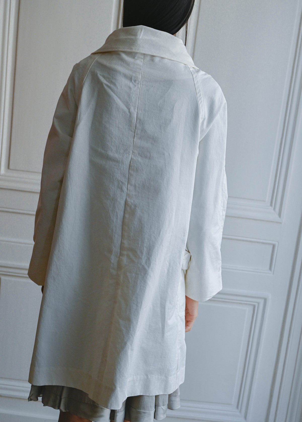 Vintage white day coat by TURN Paris