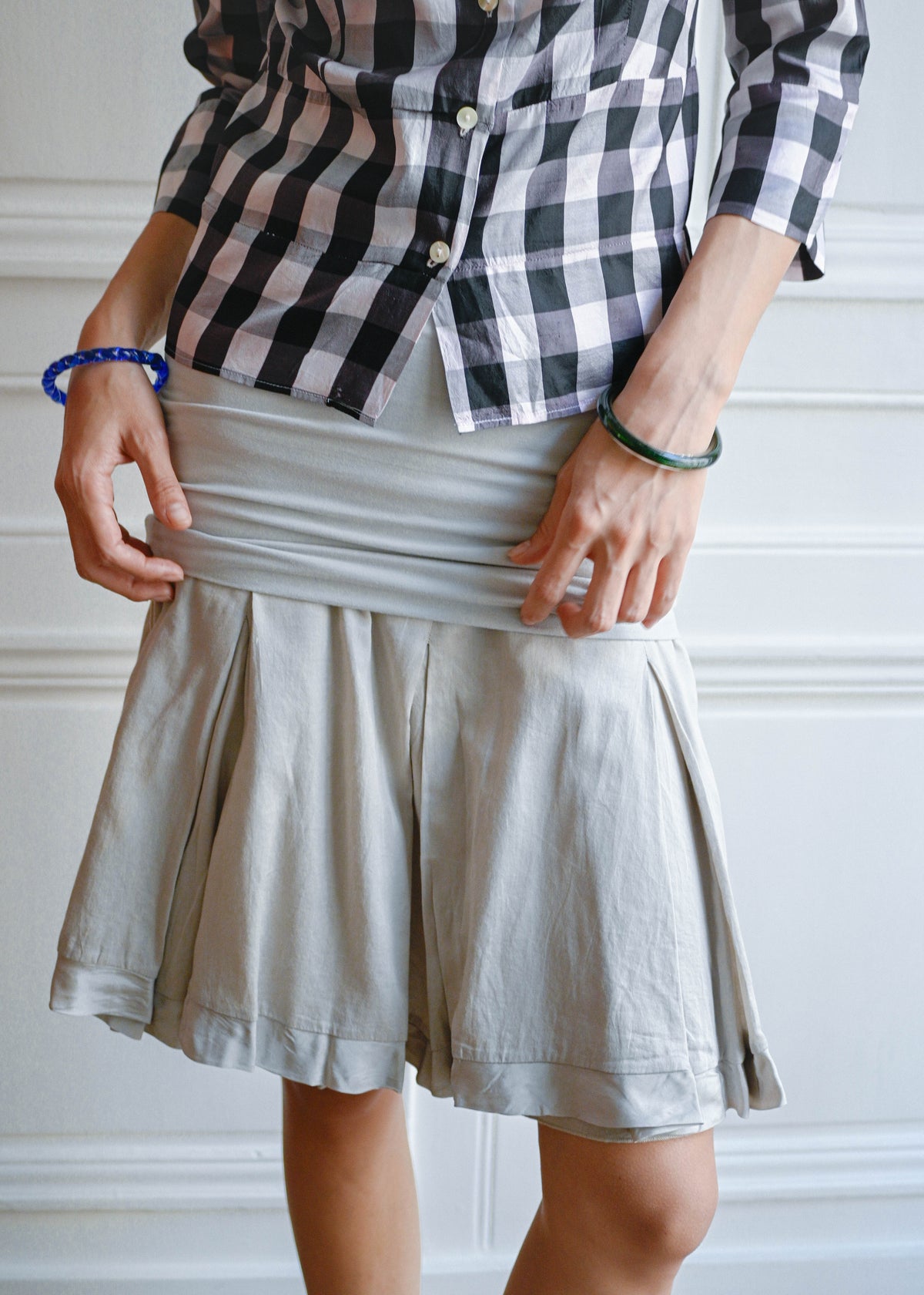 Vintage grey flared skirt by TURN Paris
