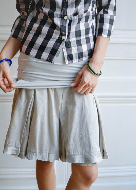 Vintage grey flared skirt by TURN Paris