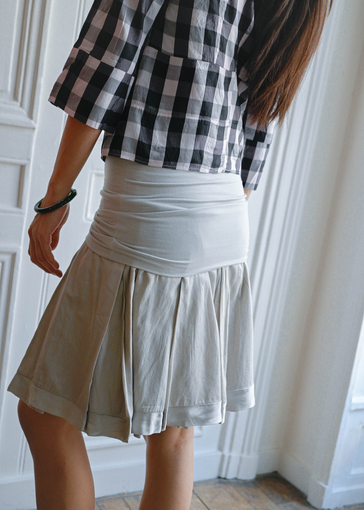 Vintage grey flared skirt by TURN Paris