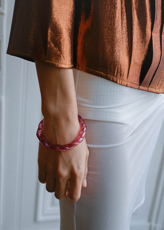 TURN framboise Twisted Bangle