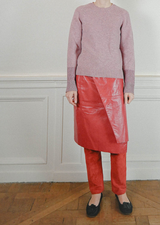 TURN PARIS, VINTAGE DRIES VAN NOTEN PINK SWEATER
