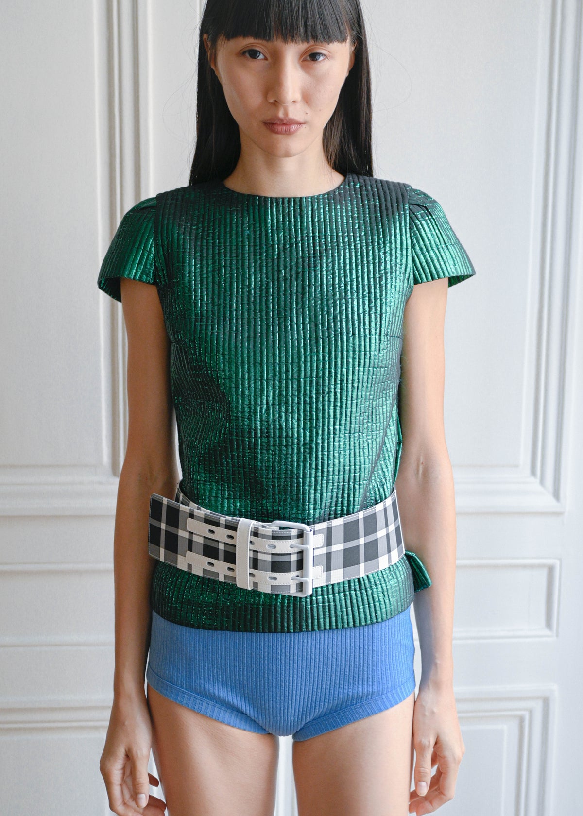 Vintage beetle green top by TURN Paris
