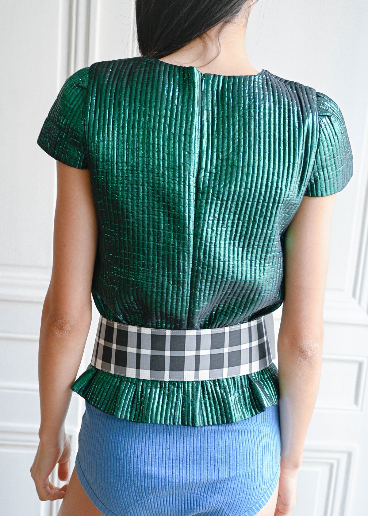 Vintage beetle green top by TURN Paris
