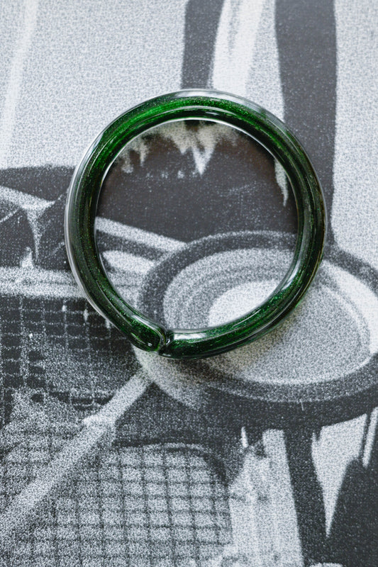 TURN Paris perrier Sleek Bangle, handmade glass bangle by La Verrerie de Biot