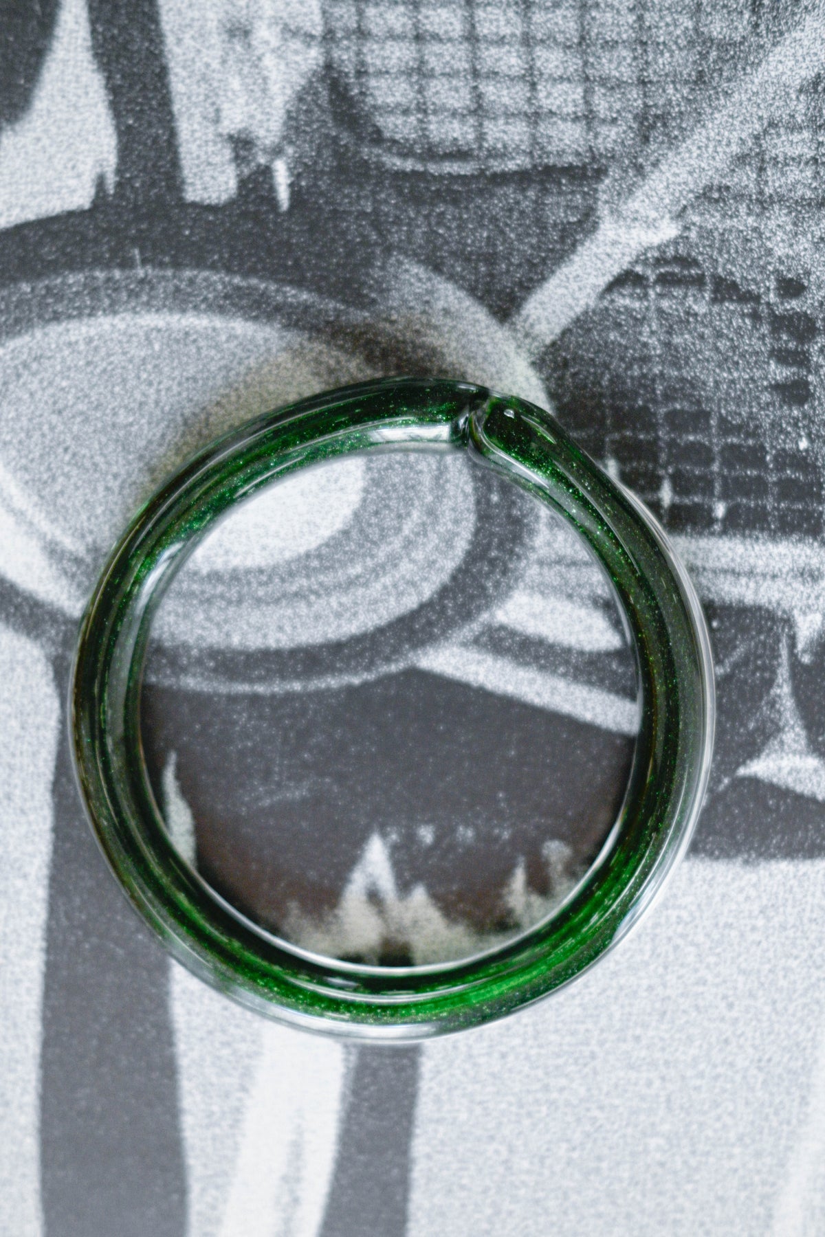 TURN Paris perrier Sleek Bangle, handmade glass bangle by La Verrerie de Biot