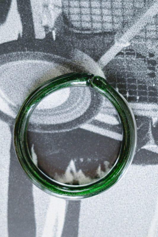 TURN Paris perrier Sleek Bangle, handmade glass bangle by La Verrerie de Biot