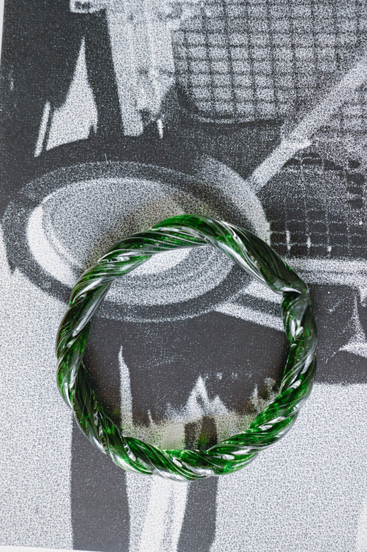 TURN green Twisted Bangle