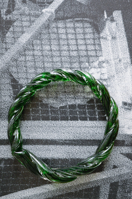 TURN green Twisted Bangle
