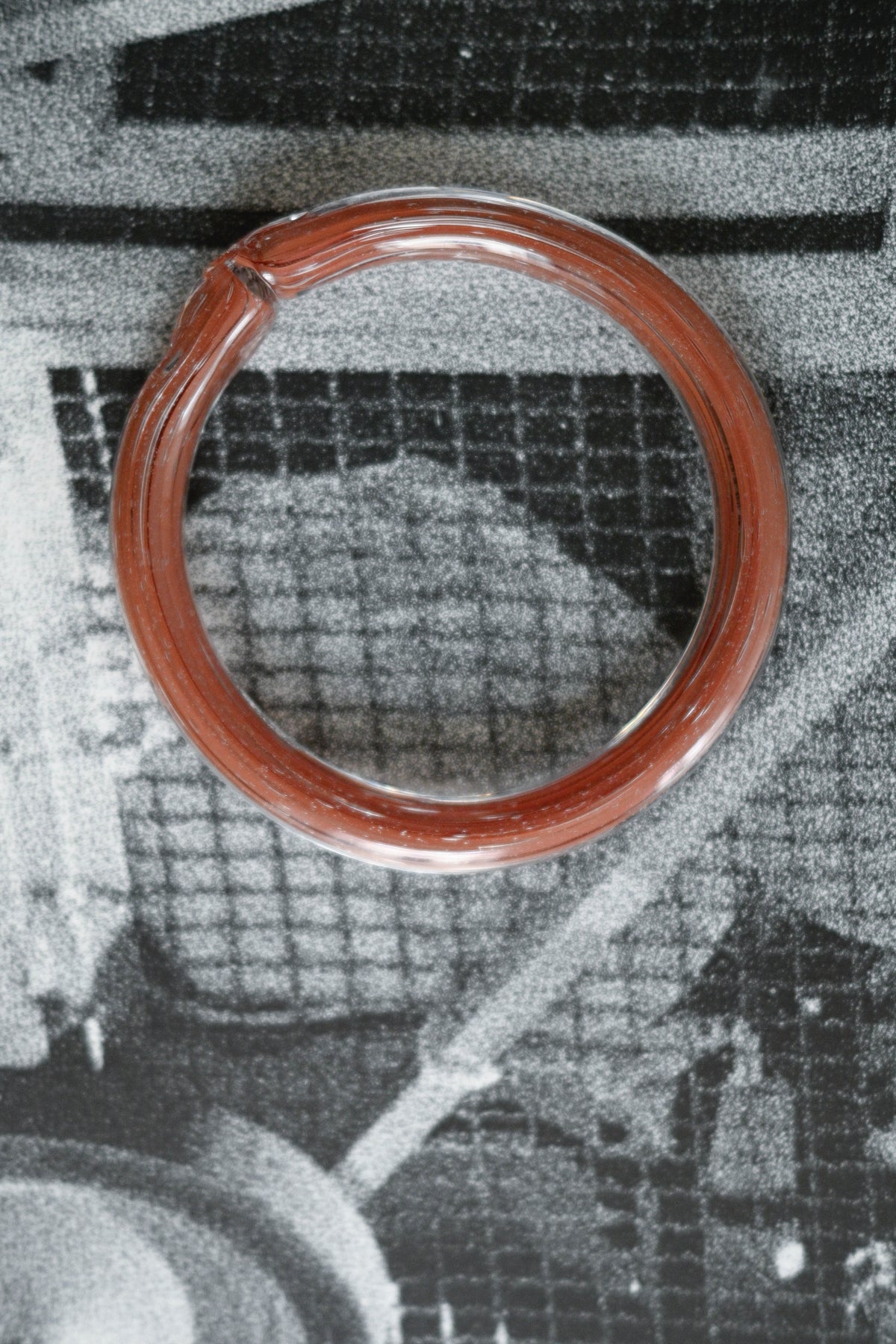 TURN Paris noisette Sleek Bangle, handmade glass bangle by La Verrerie de Biot