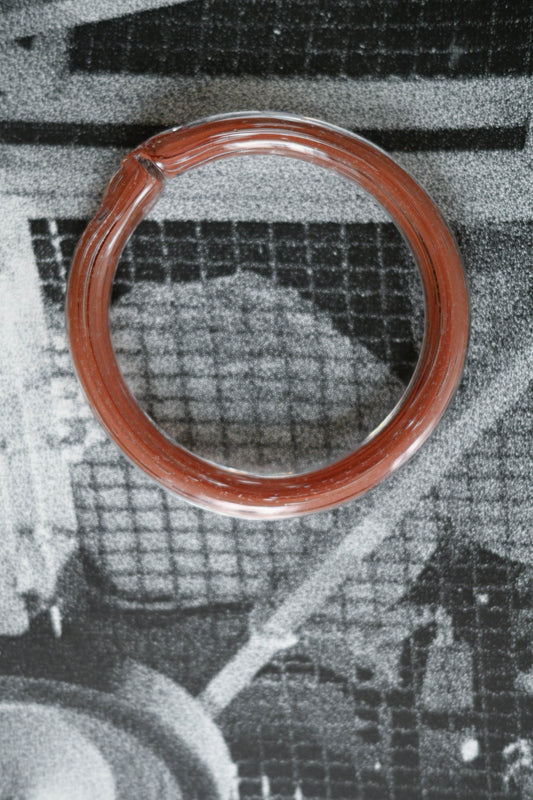 TURN Paris noisette Sleek Bangle, handmade glass bangle by La Verrerie de Biot