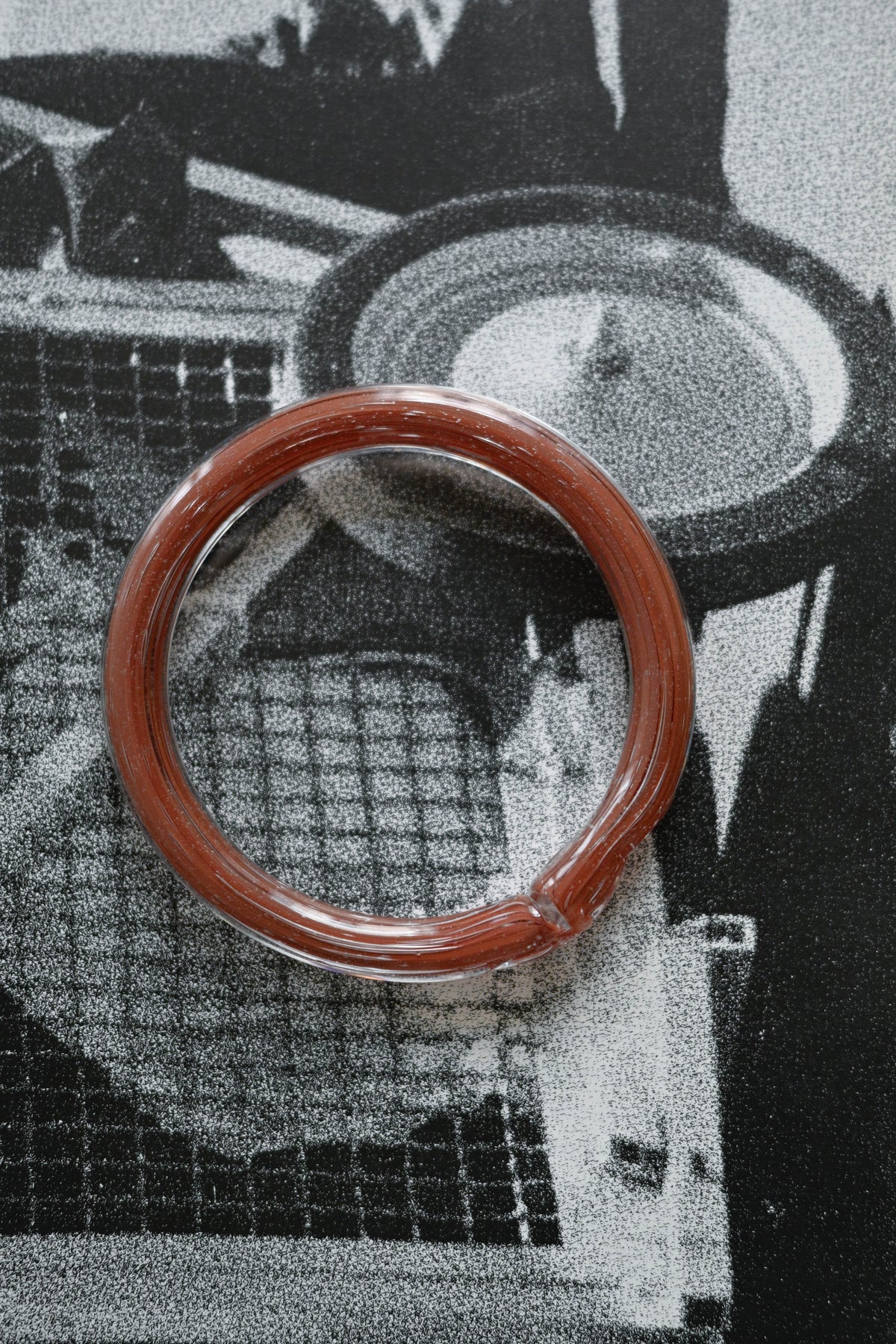 TURN Paris noisette Sleek Bangle, handmade glass bangle by La Verrerie de Biot