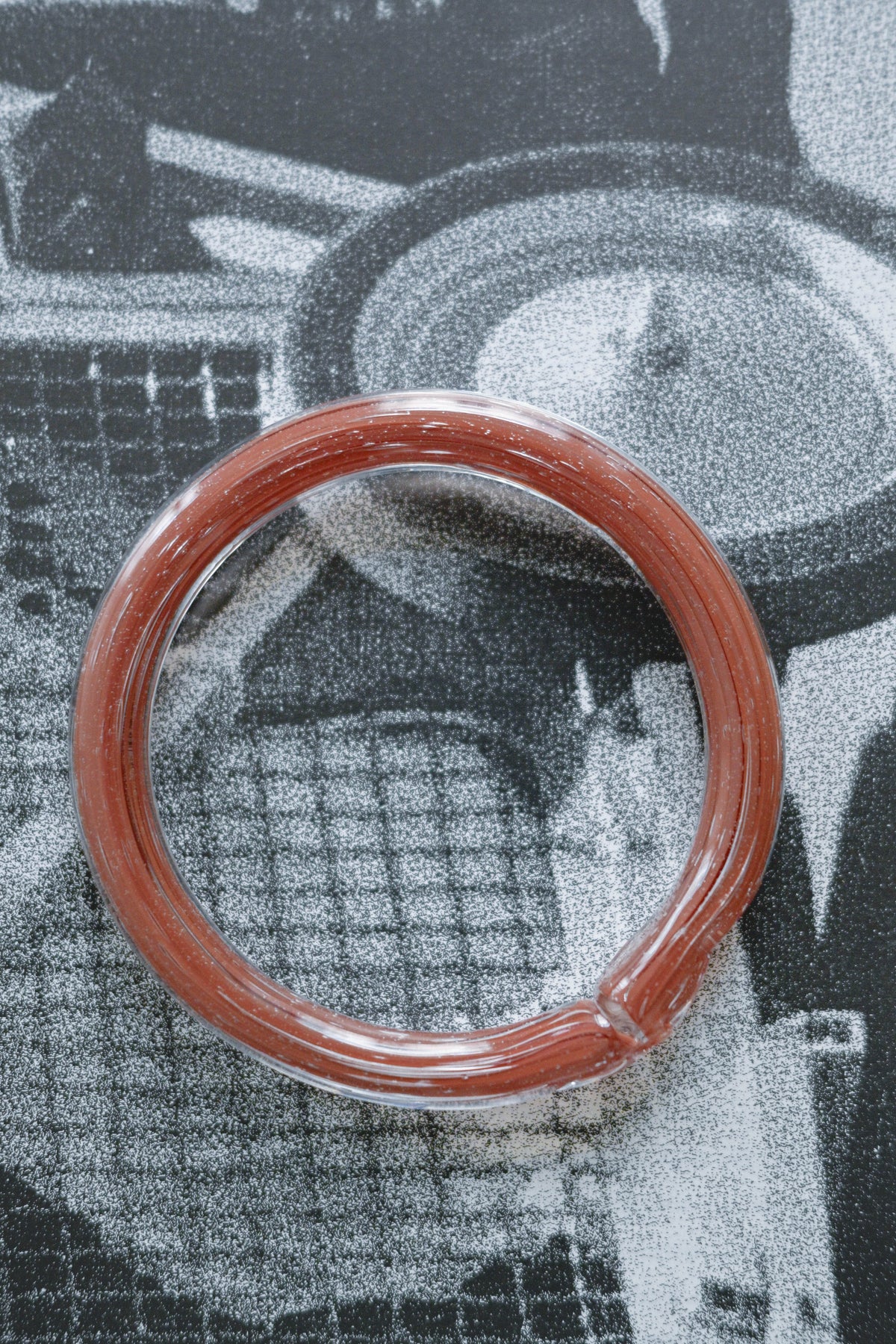 TURN Paris noisette Sleek Bangle, handmade glass bangle by La Verrerie de Biot