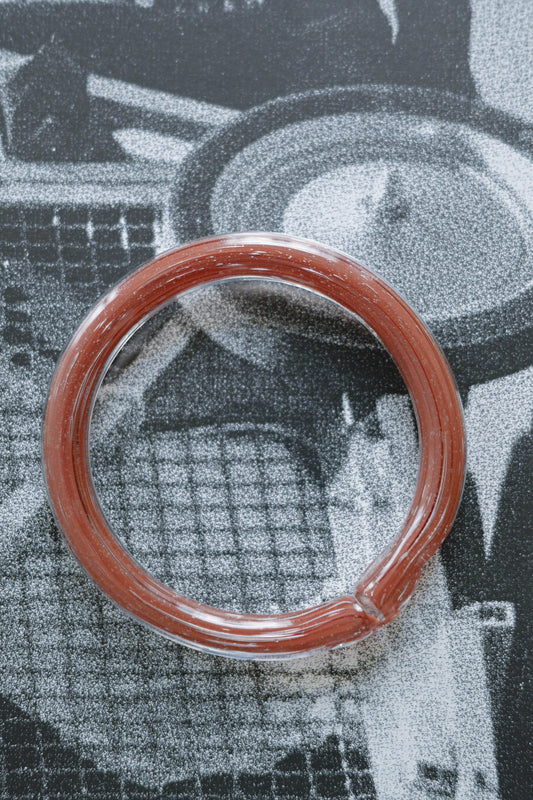 TURN Paris noisette Sleek Bangle, handmade glass bangle by La Verrerie de Biot