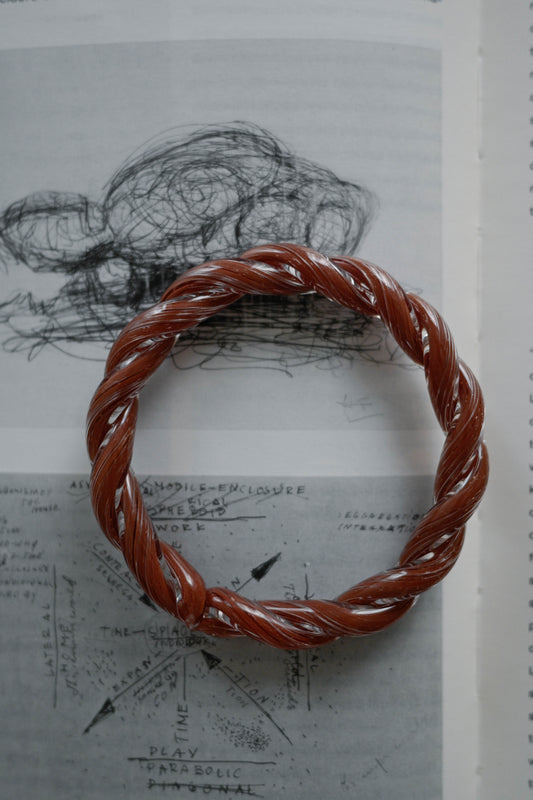 Twisted Bangle – Noisette
