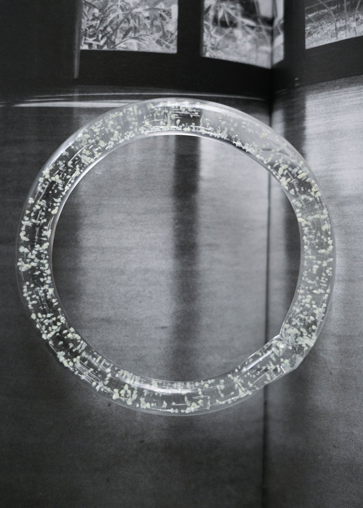 TURN Paris Luminescent Sleek Bangle, handmade glass bangle by La Verrerie de Biot